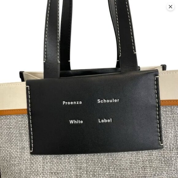 Proenza Schouler White Label Large Morris Tote NEW Canvas Leather - Picture 7 of 14